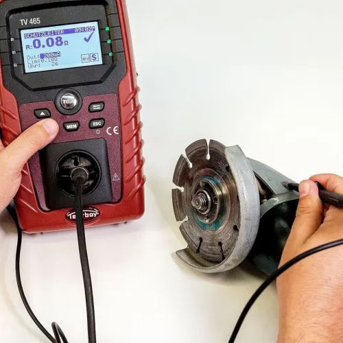 Testboy TV465 Testeur d'appareils électriques avec mesures d'isolation de terre et courant de fuite