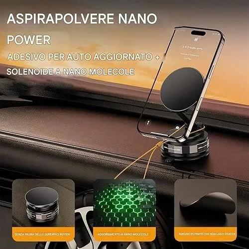 Support Magnétique Téléphone Voiture Avec Ventouse ph52