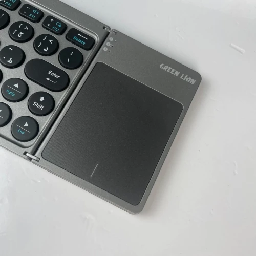 Clavier Sans Fil GKM55 Tri Fold Ultra Fin Avec Touchpad Et Bluetooth5.0 Green Lion