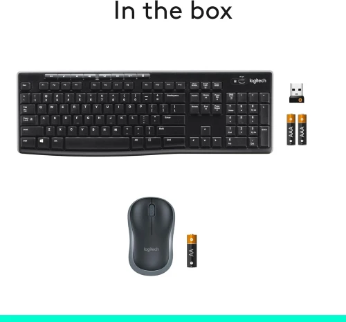 Ensemble clavier et souris sans fil Logitech MK270 USB2,4GHz, 8touches multimédias et de raccourci