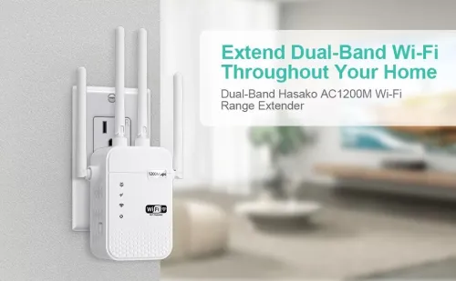 Répéteur Wifi AC1200Mbps N300 2.4 et 5G 4 antennes développement Signal Booster amplificateur