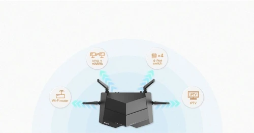Modem Routeur WIFI V12 AC1200 Dualband Gigabit VDSL/ADSL