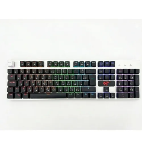 Clavier Gaming Mécanique Havit KB12L Pro 105 Touches RGB  Switch Blue, Anti-Ghosting, USB