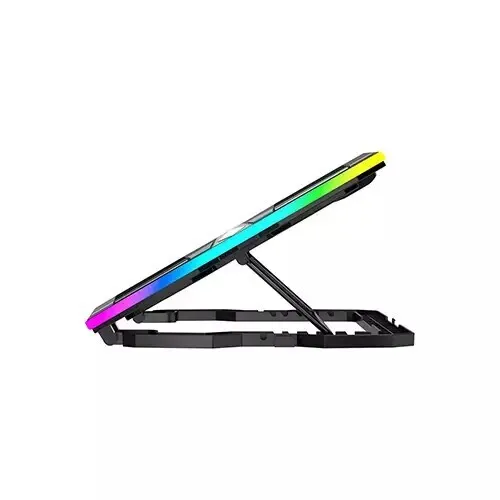Refroidisseur pour laptop 15,6pouces Havit F2068 RGB à 6ventilateurs avec support pour téléphone