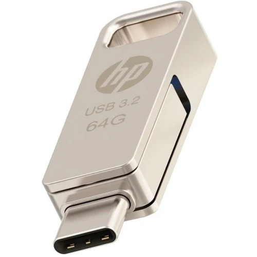 Clé USB double HP x206c OTG TypeC USB3.2 64Go métal