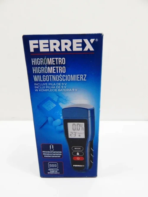 Hygromètre FERREX Mesure de l'Humidité et de la Température avec Affichage LCD