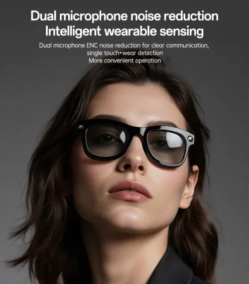 lunettes intelligentes Yesido IO42 connectées à commande, avec caméra intégrée et d'un assistant IA