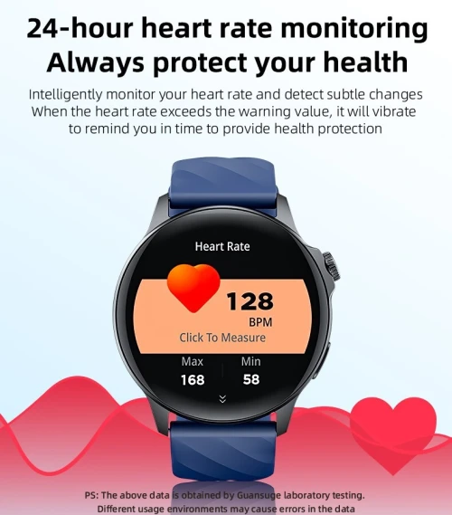 Smartwatch Circular YESIDO IO29 | Écran HD, Étanchéité IP67 et Autonomie Longue Durée