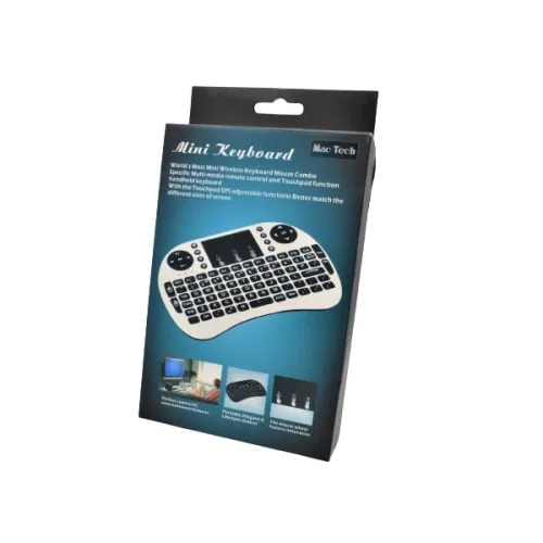 Mini Clavier Sans Fil avec souris RGB Rechargeable Pour Smart Tv Android Box pc