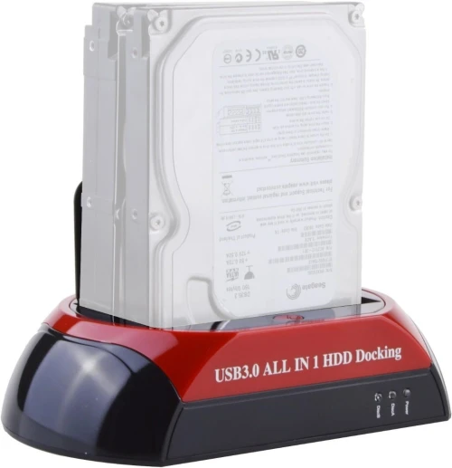 Station d'Accueil Double Disques Durs SATA 2,5" et 3,5" Port USB 3.0 Modèle: 576U3