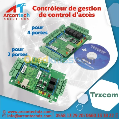 Controleur (carte) de gestion de control d acces reseau pour 2 , 4 porte TCP / IP