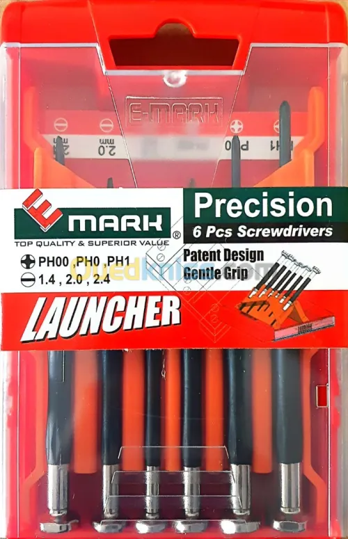 Coffret de tournevis de précision gainés avec tête rotative
