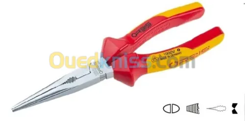 Orbis by Knipex pinces isolées 1000 V, à becs longs droits/coudés (made in Germany)