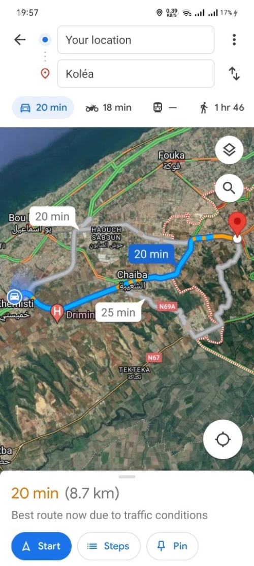 Location Appartement F3 Tipaza Khemisti