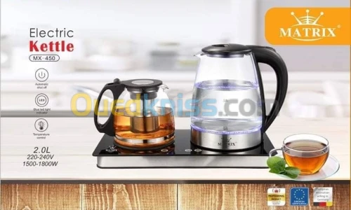 Machine À Café Et Thé 3 En 1 Avec Bouilloire 2 L matrix MX-450
