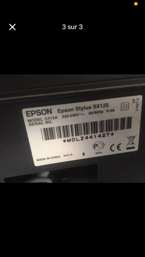 epson sx125 طابعة