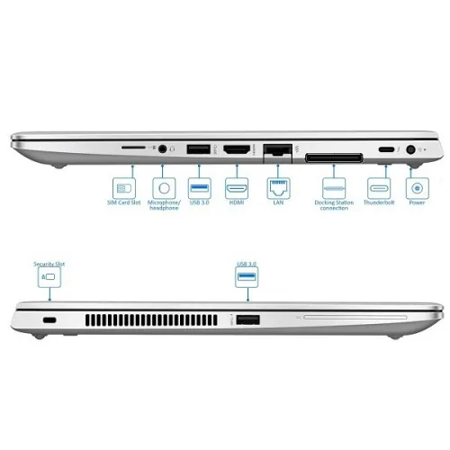 LAPTOP HP ELITEBOOK 840 I5 8 EME 8GB SSD 256 14"