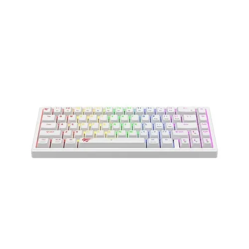 CLAVIER HAVIT GAMENOTE KB874L WHITE RGB 75% RED SWITCH