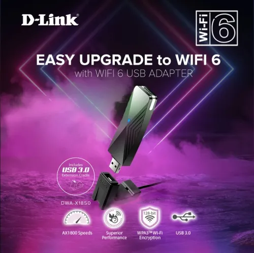 CARTE WIFI USB DLINK AX1800 WIFI 6 DWA-X1850