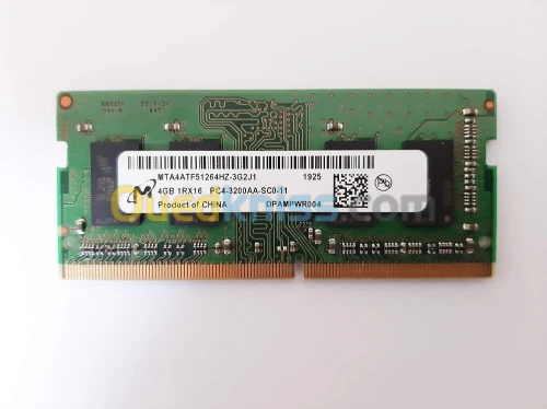 RAM MICRON  4GO 3200 MHZ DDR4 MTA4ATF51264HZ-3G2J1