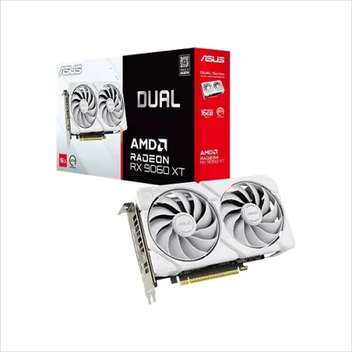 CARTE GRAPHIQUE ASUS DUAL AMD RADEON RX 9060 XT 16GO WHITE