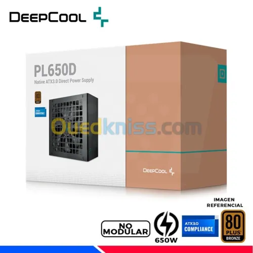 ALIMENTATION DEEPCOOL PL650D 650W 80 PLUS BRONZE