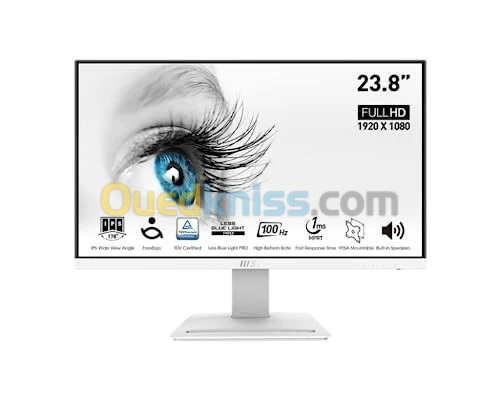 ECRAN MSI PRO MP243XW WHITE - FULL HD - 100HZ - IPS - 24" - SPEAKERS