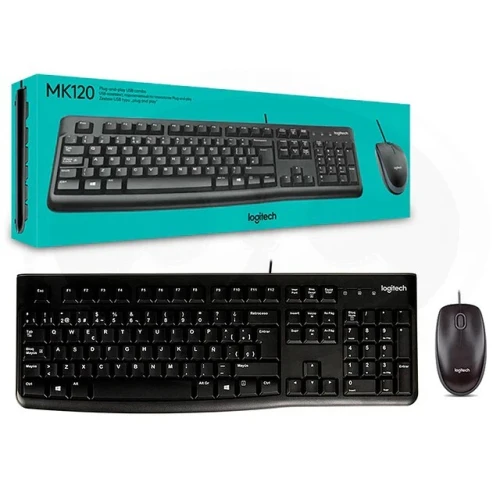 CLAVIER SOURIS USB LOGITECH MK120