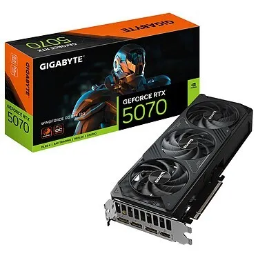 CARTE GRAPHIQUE GIGABYTE RTX 5070 WINDFORCE OC SFF 12GO 
