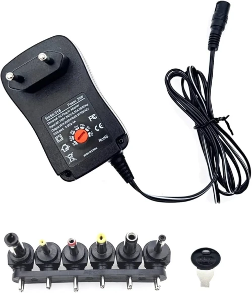 UNIVERSEL CHARGEUR 30W & 12W (3V-4.5V-5V-6V-7.5-9V-12V)