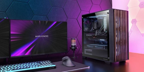 BOITIER MARS GAMING MC-WOOD CHROME