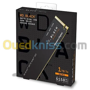 SSD NVME WD 1TO BLACK SN770 GEN4 5150MB/s