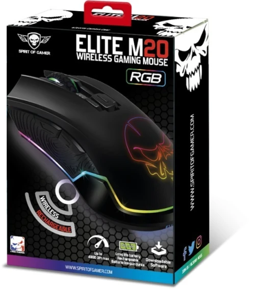 SOURIS SANS FIL SPIRIT OF GAMER ELITE M20 RGB