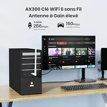 CLE USB WIFI TENDA U2 AX300 WIFI6