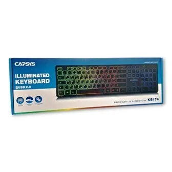 CLAVIER USB CAPSYS KB174 RGB
