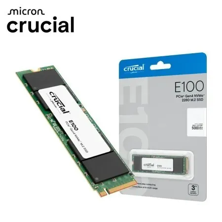 SSD CRUCIAL E100 1TO M.2 PCIe NVME GEN4 5000MBs