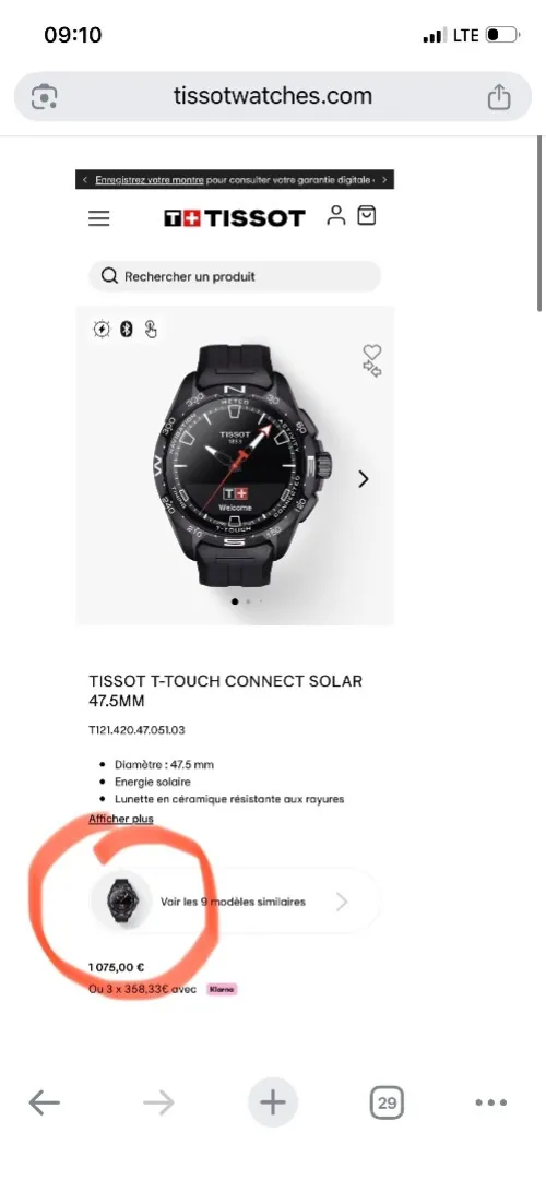 TISSOT T-TOUCH CONNECTE SOLAR