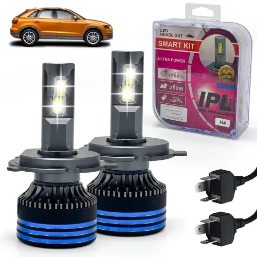 Kit Lampe de phare LED H4 مصابيح إضاءة أمامية للسيارات