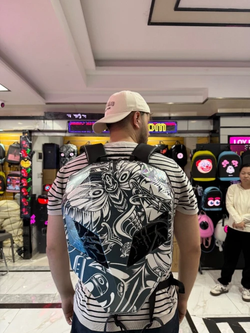 Sac a dos led moto
