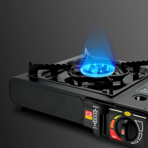 RECHAUD 2 EN 1 GAZ BUTANE ET CASSETTE CAMPING BARBECUE CUISINE
