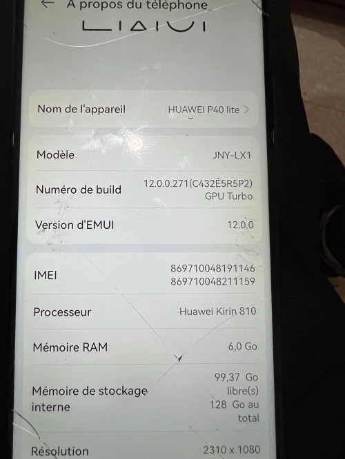 Huewai P 40 lite