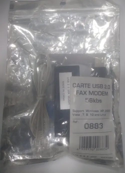 CARTE USB 2.0 FAX MODEM 56K