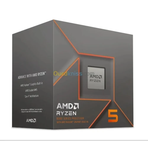 AMD RYZEN 5 8500G boost 5GHz cooler inclus AMD wraith