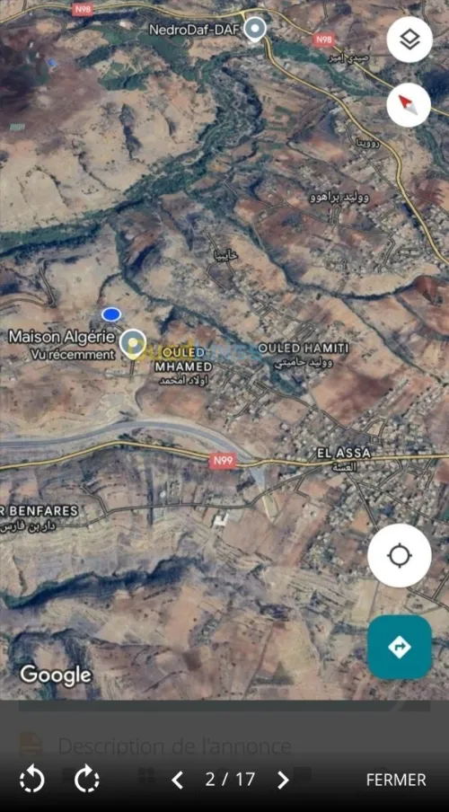 Vente Villa Tlemcen Nedroma