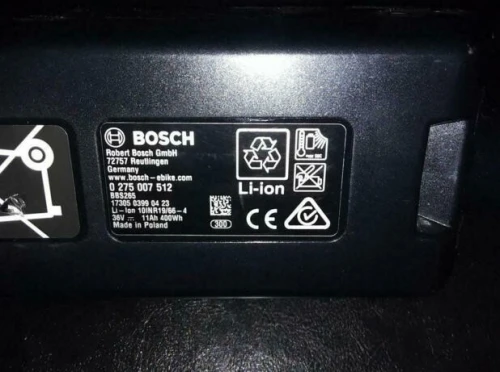 Batterie VAE BOSCH POWERPACK pour Cadre 400Wh