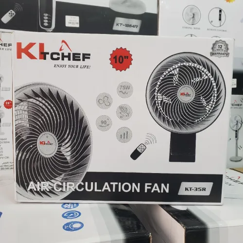 مروحة حائط ذكية Kitchef 10" توربين بقوة 75 واط بالريموت الأصلية