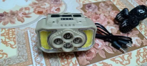 Lampe frontale portable rechargeable USB