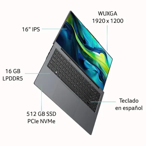ACER ASPIRE P16 CPU I3 13EM RAM 8GB NVME 512GB INTEL GRAPHICS