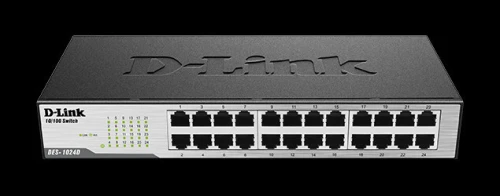 Switch D-LINK 24 ports 10/100Mbps - Métallique & Rackable DES-1024D 