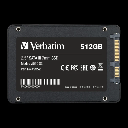 SSD VERBATIM Vi550 S3 2.5" SATA 512B SATA3 6Gbps